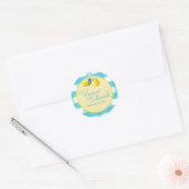 Luscious Lemon Custom Bruiloft Stickers (Envelop)