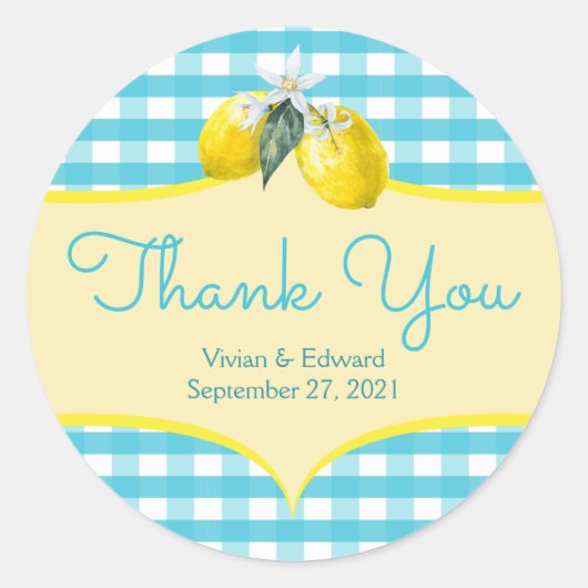 Luscious Lemon Dank u Stickers (Voorkant)