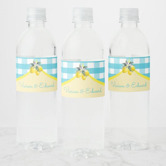 Luscious Lemon Waterfles Etiket (Flessen)