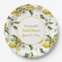 Luscious Lemons and Greenery Monogrammed