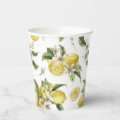 Luscious Lemons Pattern Vrijgezellenfeest Papieren Bekers (Links)