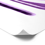 Luscious Lila Stiletto High Hiel Shoe and Heart Poster (Hoek)