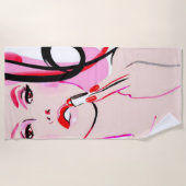 Luscious Lips Beach Towel Strandlaken (Voorkant)