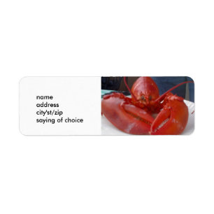 LUSCIOUS LOBSTER ETIKETTERS ETIKET