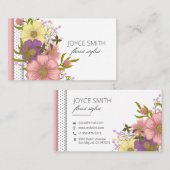 Luscious Multi Color Floral Visitekaartje (Voorkant / Achterkant)