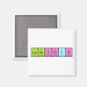 Luscious periodiek table word magnet (Voorkant / Achterkant)
