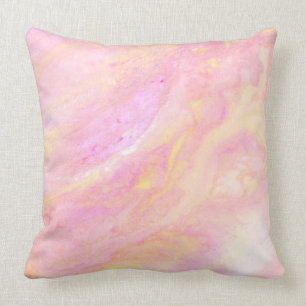 *~* Luscious Pink Marble Abstracte Iridescent Kussen