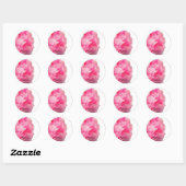 Luscious Pink Peony Custom Envelope zegels (Vel)