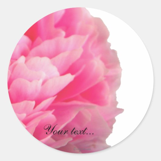 Luscious Pink Peony Custom Envelope zegels (Voorkant)