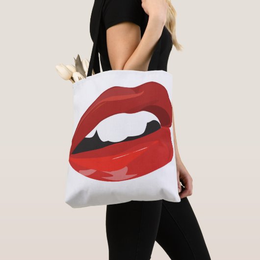 Luscious Red Lips Tote Bag (Dichtbij)
