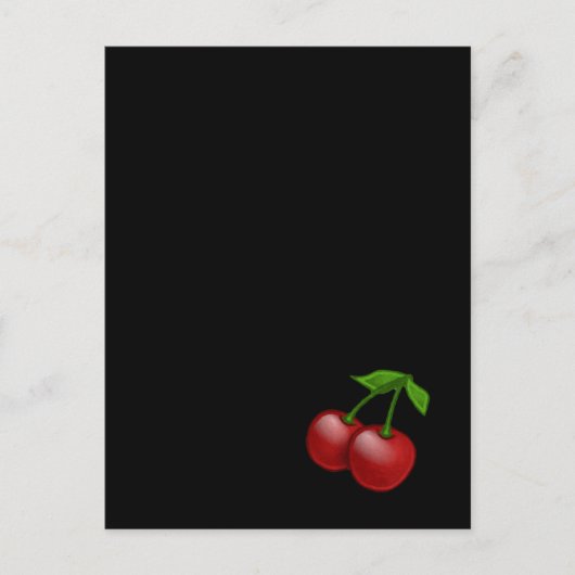 Luscious Retro Cherries Briefkaart (Voorkant)