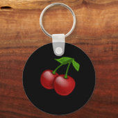 Luscious Retro Cherries Sleutelhanger (Voorkant)