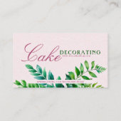 Luscious Roze Blueberry Cake Visitekaartjes (Achterkant)