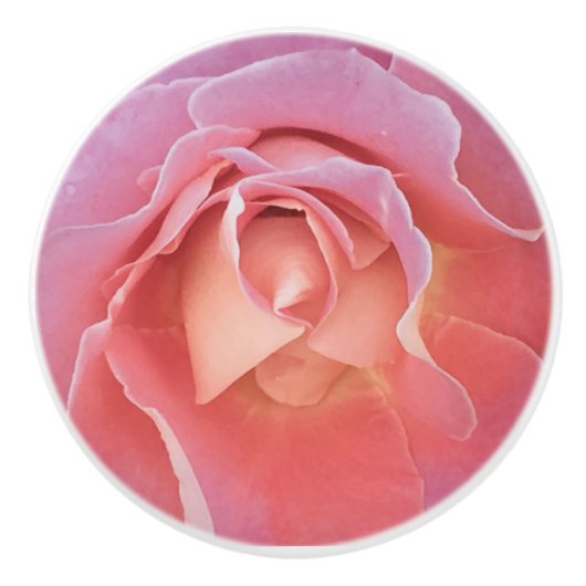 Luscious roze keramische knop (Voorkant)