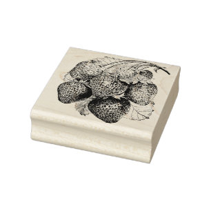 Luscious Summer Strawberry Rubberstempel