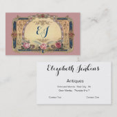 Luscious Victoriaans Antiek winkelkaart Visitekaartje (Voorkant / Achterkant)
