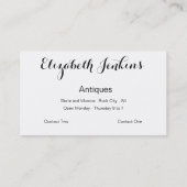 Luscious Victoriaans Antiek winkelkaart Visitekaartje (Achterkant)