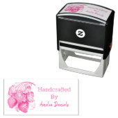 Luscious Zomer Aardbei Handgemaakte Rubber Stamp Zelfinktende Stempel (In situ)