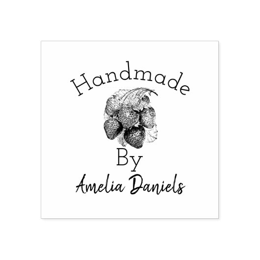 Luscious Zomer Aardbei Rubber Stamp Rubberstempel (Afrduk)