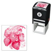 Luscious Zomer Aardbei Rubber Stamp Zelfinktende Stempel (In situ)