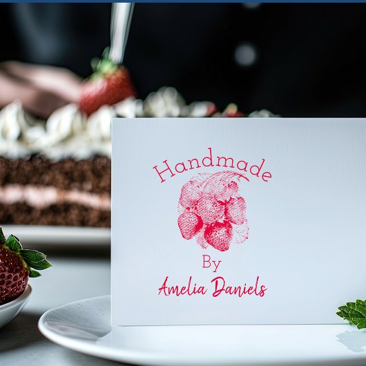 Luscious Zomer Aardbei Rubber Stamp Zelfinktende Stempel