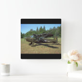 Luscombe, T-8F, 1948_Classic Aviation Vierkante Klok (Huis)