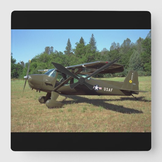 Luscombe, T-8F, 1948_Classic Aviation Vierkante Klok (Voorkant)
