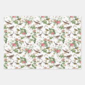 Lush Bird, Flowers and Foliage Inpakpapier Vel (Voorkant)