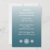 Lush Bloemen en Jurk Bruids Douche Uitnodiging (Achterkant)