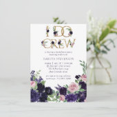 Lush Blossom | Paarse en roze Floral I do Credo Kaart (Staand voorkant)