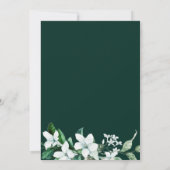 Lush Botanical Greenery Baby shower Invitation Kaart (Achterkant)