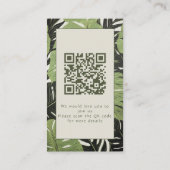 Lush Botanicals RSVP Groen Oerwoud Blijft QR Code Informatiekaartje (Achterkant)
