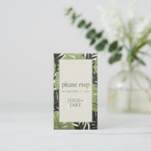 Lush Botanicals RSVP Groen Oerwoud Blijft QR Code Informatiekaartje (Staand voorkant)