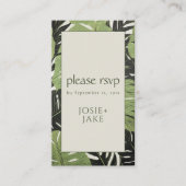 Lush Botanicals RSVP Groen Oerwoud Blijft QR Code Informatiekaartje (Voorkant)