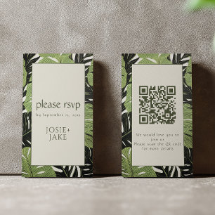 Lush Botanicals RSVP Groen Oerwoud Blijft QR Code Informatiekaartje