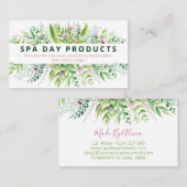 Lush Bouquet DIY Handmade Spa Bath Skincare Visitekaartje (Voorkant / Achterkant)