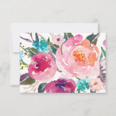 Lush Bouquet Wedding RSVP Kaartje (Achterkant)