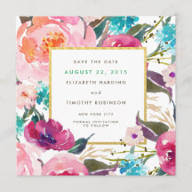 Lush Bouquet Wedding Save the Date