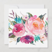 Lush Bouquet Wedding Save the Date (Achterkant)