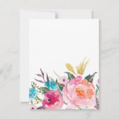 Lush Bouquet Wedding Save the Date (Achterkant)