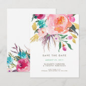 Lush Bouquet Wedding Save the Date (Voorkant / Achterkant)