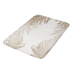 Lush Caribbean Palm Collage 3 Badmat