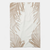 Lush Caribbean Palm Collage 3 Theedoek (Verticaal)