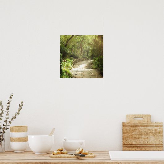 Lush Central Park Landscape, NYC, Medium Poster (Keuken)