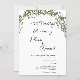 Lush Classic Greenery Wedding Jubileum Kaart