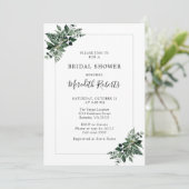 Lush Emerald Green Foliage Vrijgezellenfeest Kaart (Staand voorkant)