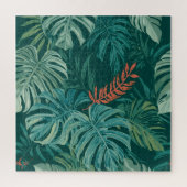 Lush Emerald Jungle Print Legpuzzel (Verticaal)