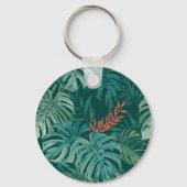 Lush Emerald Jungle Print Sleutelhanger (Achterkant)