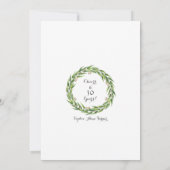 Lush Eucalyptus Foliage Wreath 30th Birthday Kaart (Achterkant)