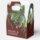 Lush Exotic Tropical Palm Leaves Bedankdoosjes (Geopend)